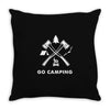 Go Camping Throw Pillow