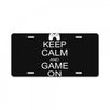 keep calm and game on License Plate