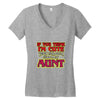 i'm cute see my ount Women's V-Neck T-Shirt