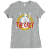 the grey Ladies Fitted T-Shirt