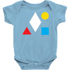 clean bandit shapes geometric Baby Onesie
