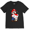 mario licking toad V-Neck Tee