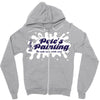 pete's painting Zipper Hoodie