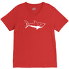 hai haie selachii shark der wei&szlig;e hai jaws neu V-Neck Tee