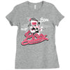 boo (2) Ladies Fitted T-Shirt