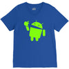 android eats apple V-Neck Tee