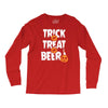trick or treat or beer Long Sleeve Shirts