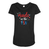 4th of July Maternity Scoop Neck T-shirt