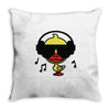 music duck Throw Pillow