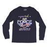 military, women's proud air force mom of her military son u Long Sleeve Shirts