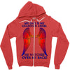 my dad is my angel Zipper Hoodie