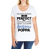awesome poppa Ladies Curvy T-Shirt
