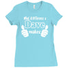 what a difference a dave makes Ladies Fitted T-Shirt