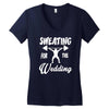 sweating for the wedding Women's V-Neck T-Shirt