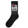 I Love My Big Brother Socks