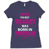 The Best Grammy Was Born In February Ladies Fitted T-Shirt