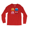 cool retro 80s pacman ghosts video games Long Sleeve Shirts