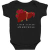 liver cancer awareness Baby Bodysuit