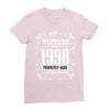 vintage made in 1998 perfectly aged a living legend Ladies Fitted T-Shirt