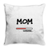 mom loading Throw Pillow