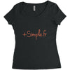 simpe fr Women's Triblend Scoop T-shirt