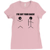 i've got your back t shirt tee funny novelty tee pun stick figure joke Ladies Fitted T-Shirt