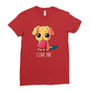 puppy love Ladies Fitted T-Shirt