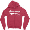 Grandma since 2015 Zipper Hoodie