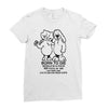born to die, world a fuck Ladies Fitted T-Shirt