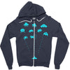 space invaders Zipper Hoodie