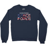 United States Space Force American Flag Crewneck Sweatshirt