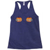 pumpkin skull hand Racerback Tank