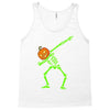 pumpkin skeleton dabbing Tank Top
