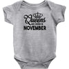 queens are born in november Infant Clothing