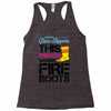 Forget Glass Slippers This Princess Wears Fire Boots Racerback Tank