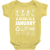 Born In January Baby Onesie