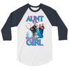 aunt of the birthday girl 3/4 Sleeve Shirt