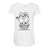 born to die, world a fuck Maternity Scoop Neck T-shirt