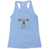 vitruvian robot Racerback Tank