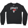 sleigher metal style xmas Crewneck Sweatshirt