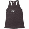 rope heart cat Racerback Tank