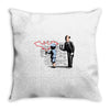 banksy bat Throw Pillow