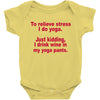 drink wine in ractangle Baby Bodysuit