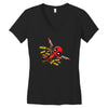 pew pew deadpool Women's V-Neck T-Shirt