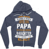 Super Cool Papa Of A Freaking Awesome Daughter Zipper Hoodie