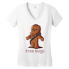 hug a wookiee Women's V-Neck T-Shirt