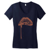 vampire lips Women's V-Neck T-Shirt