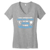 I Love Someone with Prostate Cancer to The Moon and Back to Infinity Women's V-Neck T-Shirt