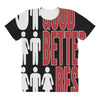 rude good better best, ideal birthday gift or present All Over Women's T-shirt