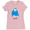 new! mens 'sloth' Ladies Fitted T-Shirt
